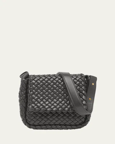 Bottega Veneta Mini Cobble Shoulder Bag In Agate Grey-gold