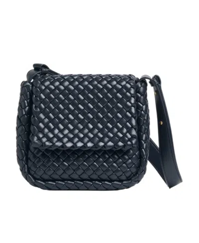 Bottega Veneta Mini Cobble Shoulder Bag In Blue