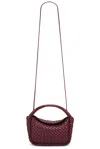 Bottega Veneta Mini Cobble Top Handle Bag In Barolo & Muse Brass