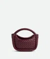 Bottega Veneta Burgundy Small Cobble Top Handle Bag In Barolo