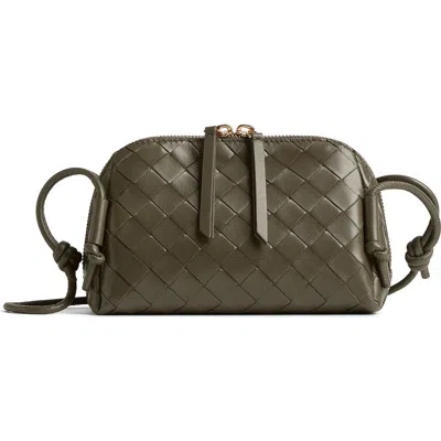 Bottega Veneta Mini Concert Intrecciato Leather Crossbody Bag