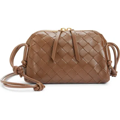 Bottega Veneta Mini Concert Intrecciato Leather Crossbody Bag