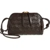 Bottega Veneta Mini Concert Intrecciato Leather Crossbody Bag In 2132 Fondant-gold