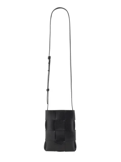 Bottega Veneta Mini Cross-body Cassette Bag In Black