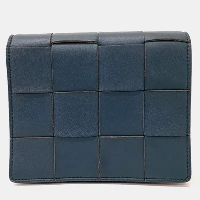 Pre-owned Bottega Veneta Mini Crossbody Bag In Blue