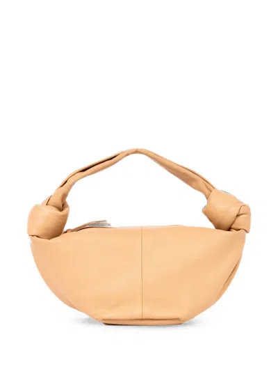 Pre-owned Bottega Veneta Mini Double Knot Tote Bag In Neutral