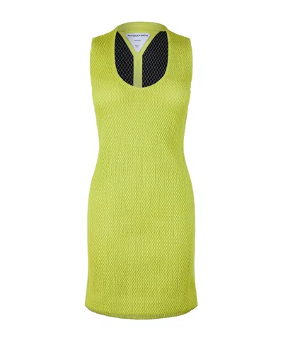 Bottega Veneta Mini Dress In Green