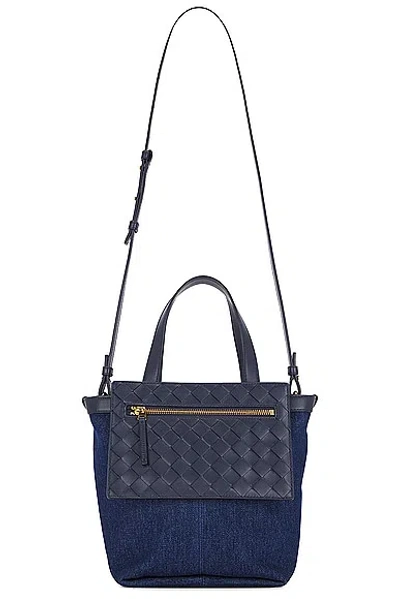 Bottega Veneta Mini Flip Flap Bag In Blue