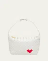 Bottega Veneta Mini Wallace Shoulder Backpack In White Multi