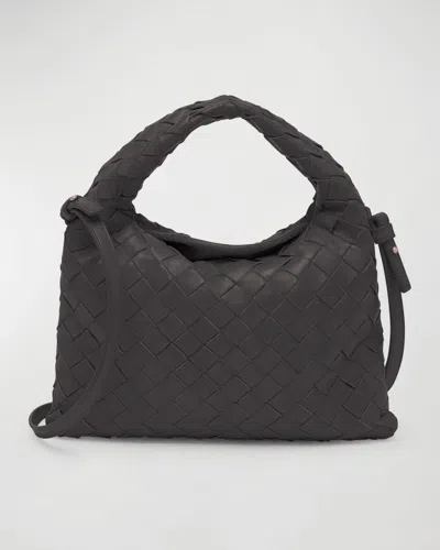 Bottega Veneta Mini Hop Bag In Black