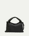 Bottega Veneta Hop Mini Shoulder Bag In Black Brass