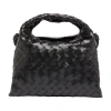 Bottega Veneta Mini Hop Bag In Black_m_brass_black