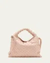 Bottega Veneta Mini Hop Bag In Lotus Brass