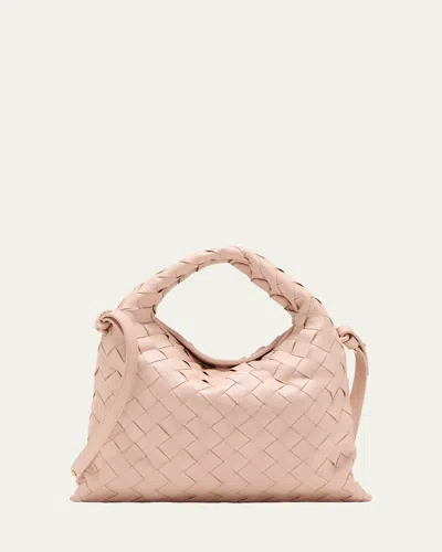 Bottega Veneta Mini Hop Bag In Lotus Brass