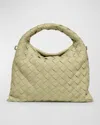 Bottega Veneta Mini Hop Bag In Travertine Muse