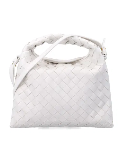 Bottega Veneta Mini Hop Bag In White