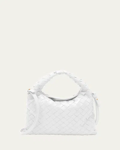 Bottega Veneta Mini Hop Bag In White