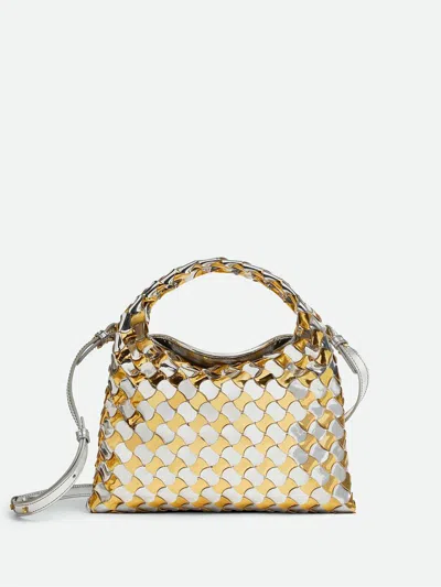 Bottega Veneta Mini Hop  Bags In Gold