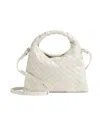 Bottega Veneta Small Leather Hop Cross-body Bag In White
