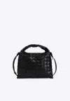 Bottega Veneta Mini Hop Hobo Bag In Black