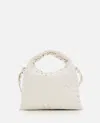 Bottega Veneta Small Leather Hop Cross-body Bag In White