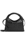 Bottega Veneta Hop Mini Shoulder Bag In Black/brass