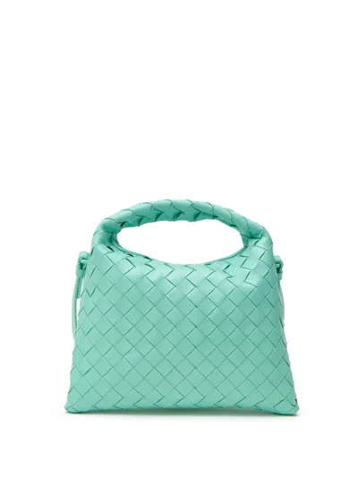 Bottega Veneta Mini Hop Shoulder Bag With Turkish Braid  In Blue