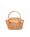 Bottega Veneta Mini Intrecciato Arco Bag In Neutral