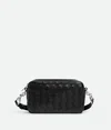 Bottega Veneta Leather Camera Mini Shoulder Bag In Black