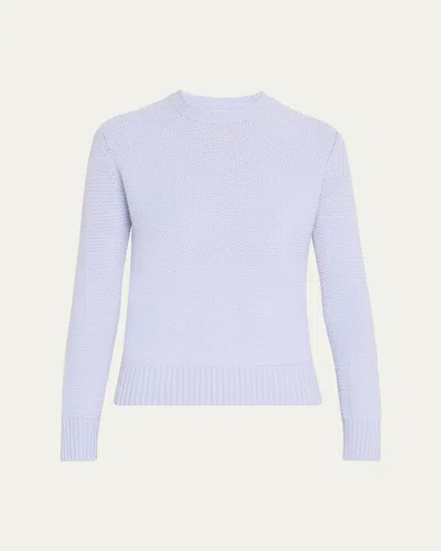 Bottega Veneta Mini Intrecciato Cashmere Sweater In Ciel