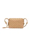 Bottega Veneta Mini Intrecciato Crossbody Bag In Nude
