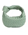 Bottega Veneta Jodie Mini Intrecciato Knot Hobo Bag In Green