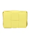 Bottega Veneta Mini Intreccio Cross-body Bag In Yellow