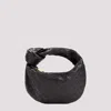 Bottega Veneta Womens Black-gold Mini Jodie Intrecciato Leather Top-handle Bag