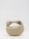 Bottega Veneta Womens Jodie Mini Leather Top-handle Bag Ecru-gold