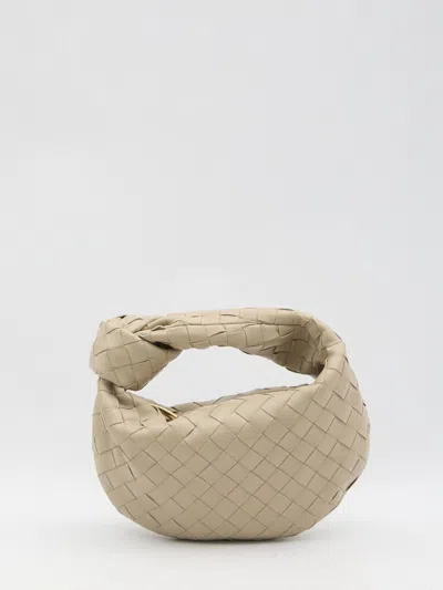 Bottega Veneta Womens Jodie Mini Leather Top-handle Bag Ecru-gold In Neutral