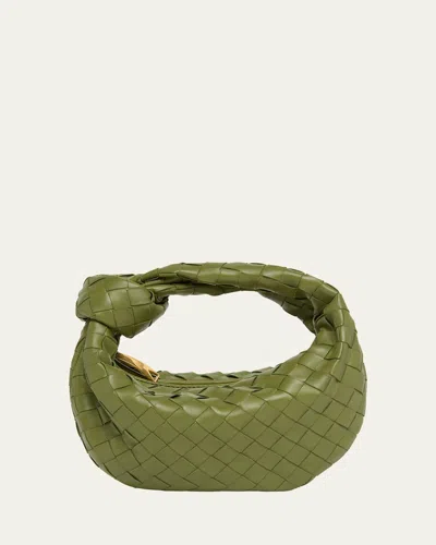 Bottega Veneta Mini Jodie Bag In 2488 Matcha-gold
