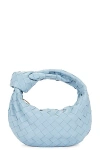 Bottega Veneta Jodie Crystal Mini Top-handle Bag In Ice & Gold