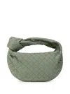 Bottega Veneta Womens Aloe Jodie Mini Leather Top-handle Bag