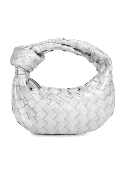 Bottega Veneta Mini Jodie Bag In Silver