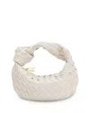 Bottega Veneta Mini Jodie Bag In White/gold