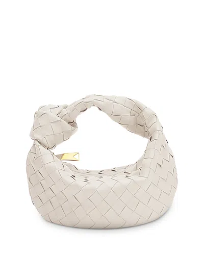 Bottega Veneta Mini Jodie Bag In White/gold
