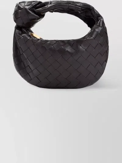 Bottega Veneta Jodie Mini Leather Shoulder Bag In Black