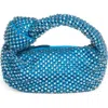 Bottega Veneta Mini Jodie Crystal Mesh Hobo In 4650 Pool-aquamar/pool- S