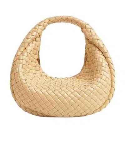 Bottega Veneta Mini Jodie Handbag In Nude