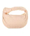 Bottega Veneta Mini Woven Leather Shoulder Bag In Nude