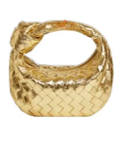 Bottega Veneta Mini Jodie In Gold
