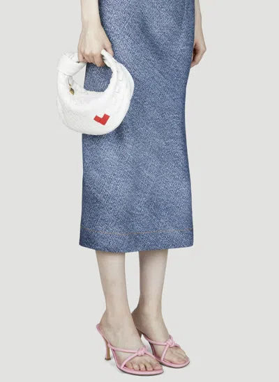 Bottega Veneta Mini Jodie Handbag In White