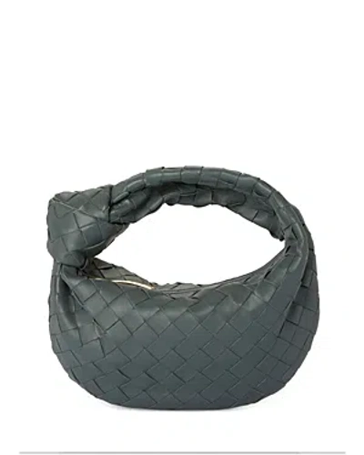 Bottega Veneta Mini Jodie Shoulder Bag In Slate And Gold