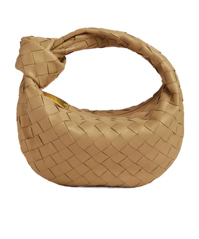 Bottega Veneta Mini Jodie Intrecciato Tote Bag In Brown